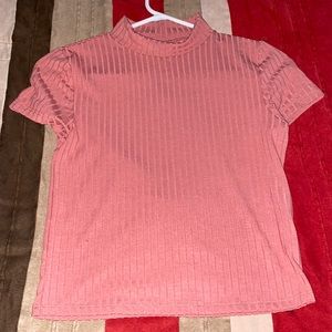 Small cropped polyester top